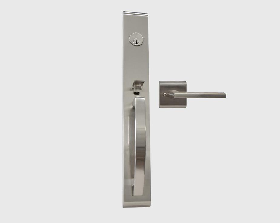 Orion Long Plate Single Cylinder Entry Door Handleset – Toronto